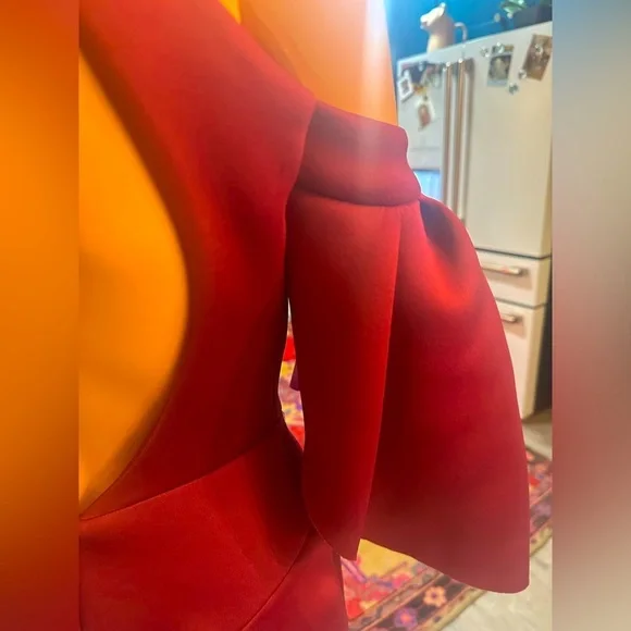 ASOS Purple/Maroon Unique Edgy Cut Out Dress Sz 4 - NWT - Picture 10 of 16